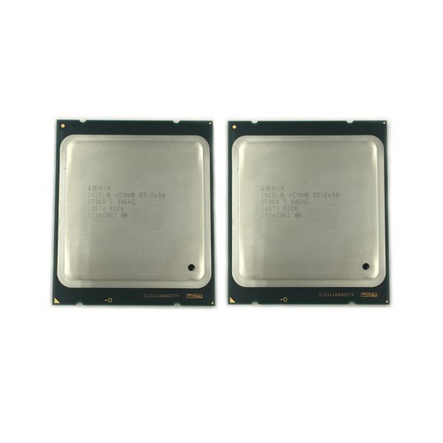 2pcs Intel XEON E5-2650 2.0 Ghz 8 Core 20M SR0KQ Socket 2011 MATCHING PAIR CPU - Picture 1 of 3