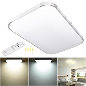 48W-Dimmable-LED-Flush-Mount-Ceiling-Light-Bathroom-Lamp-Home-Fixture-w-Remote