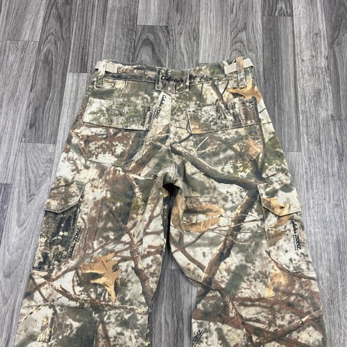 CABELA'S Straight Low Rise Multi Color Camo Cargo Hunting Pants Youth Size 8 - Picture 4 of 10