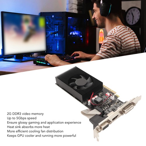 New GTX 730 2GB DDR3 Graphics Card 128bit 5Gbps Support DVI VGA HD Multimedia In