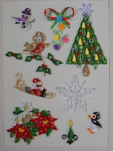 Decorazioni Natalizie Con Quilling.Quilling Kit Designs Per Natale 1 2mm Per I Tempi Passati Quilling Ebay