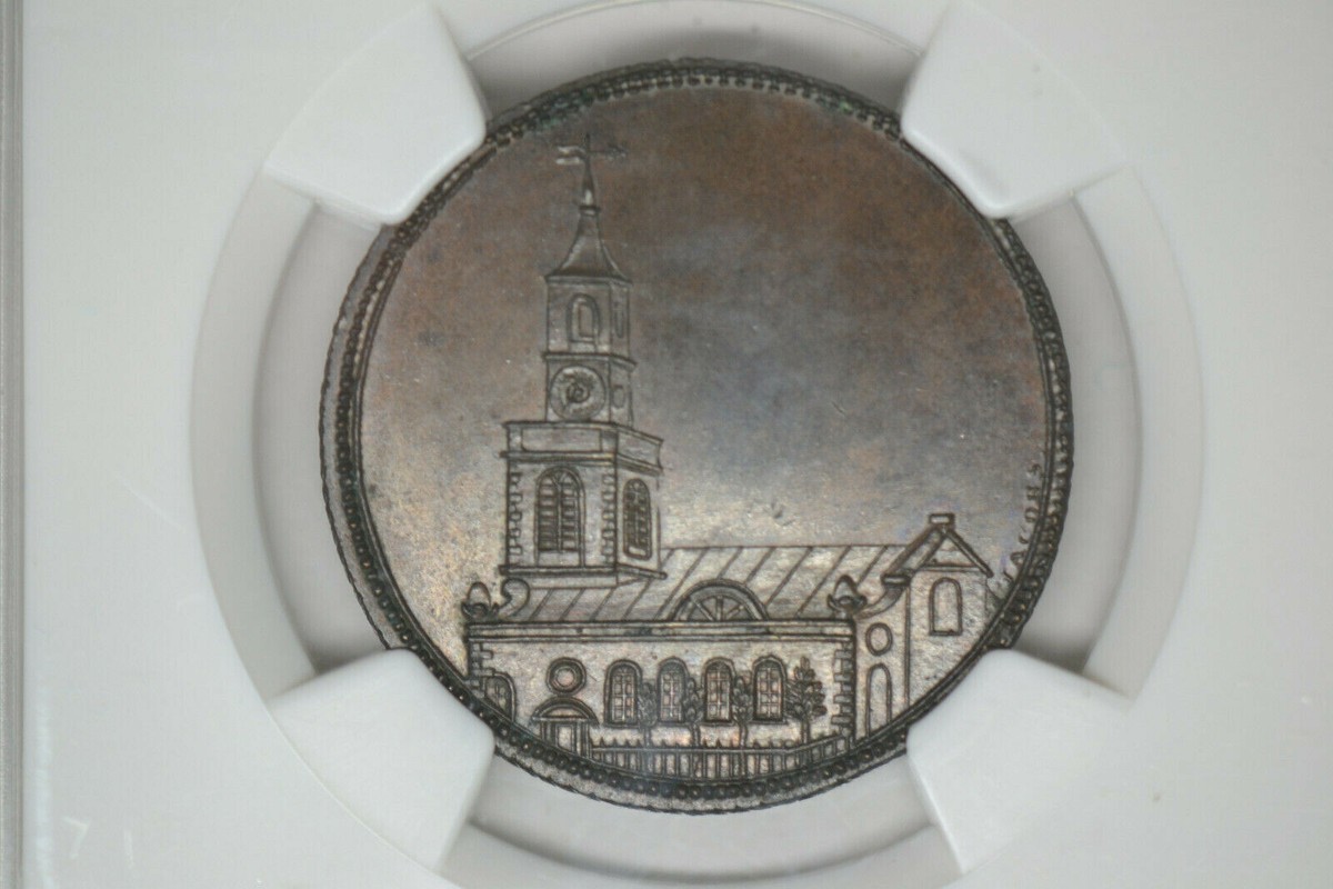 Great Britain: 1790'S Halfpenny- D&H 539C- Middlesex- NGC MS