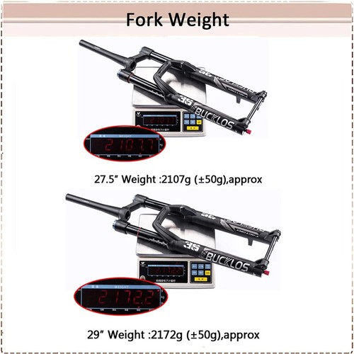 27.5/29in MTB Fork Tapered Tube Front Suspension Air Fork Thru Axle 15*110mm - Picture 13 of 18