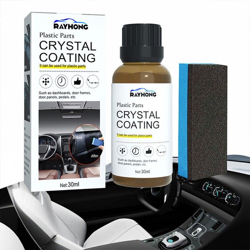 3X Plastic Part Crystal Coating Easy to Use Car Refresher Gloss Protection 30ml✹ - Picture 7 of 16