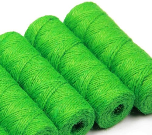Green 2 mm Jute Twine Garden Spools - 3 Pack - 328 Feet - X 3 Pack Multipurpose - Picture 2 of 7