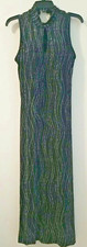Ronni Nicole Black Silver Swirl Stretch Sheath Evening Dress Size 8