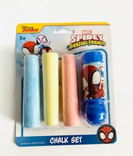 WINTER FINDS :Spider/Spidey Man Jumbo Chalk Sticks With Holders 3+
