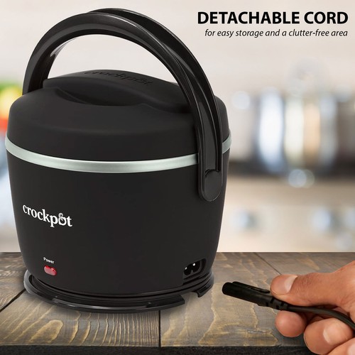 2x Crock-Pot Electric Lunch Box Portable Food Warmer for On-the-Go 20Oz. (Black) - Picture 2 of 7