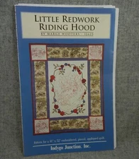 Little Redwork Riding Hood Indygo Junction Embroidery applique Quilt Pattern