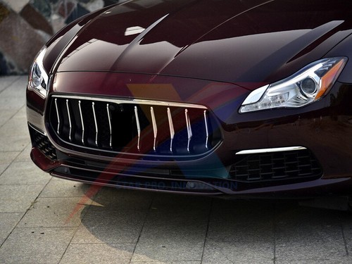 π₯ Chrome Left Side Front Bumper Grille Trim For Maserati Quattroporte 2017-2022 - Picture 8 of 12