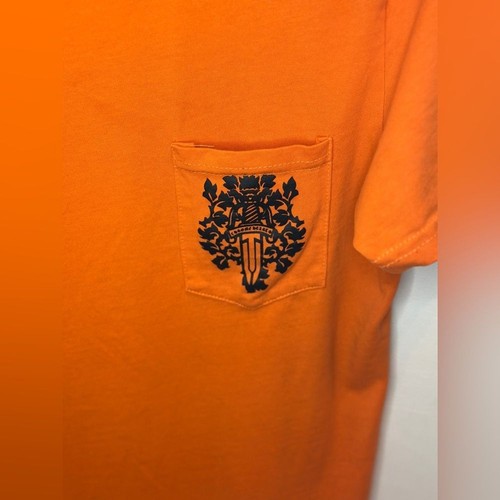CHROME HEARTS Orange Vine Dagger Crew Neck Short Sleeve T-shirt Size Medium - Picture 2 of 9
