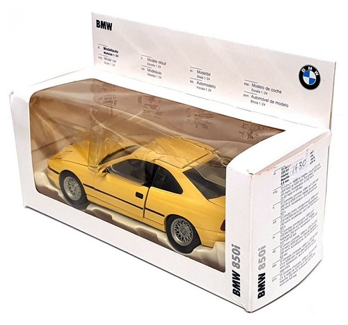 Schabak 1/24 Scale Diecast 1630 - BMW 850i - Yellow - Picture 5 of 5