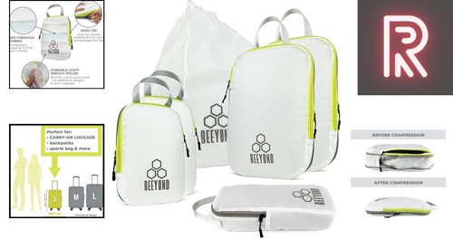 6-Piece Compression Packing Cubes Set for Effortless Travel Organization - Picture 2 of 11