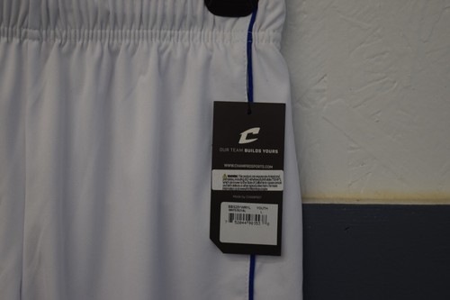 Champro BB23 Prime Basketball Shorts White Royal Youth L - Picture 3 of 4
