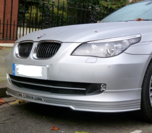 BMW E60 E61 LCI 5 Series 2008-2010 OEM Alpina B5 Front Spoiler Add-On Lip New - Afbeelding 1 van 1