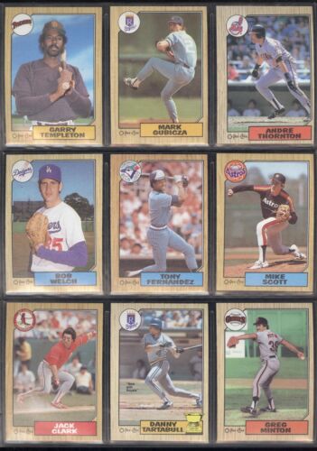 Tarjeta de béisbol 1987 OPC O PEE CHEE TOPPS MLB 199-396 VER LISTA - Imagen 254 de 397