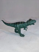6.75" Tyrannosaurus Rex Dinosaur  Figure Striped Green Black 