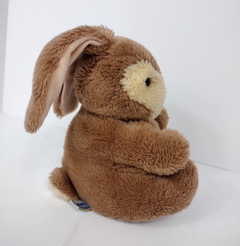 Vintage Dakin Plush Bunny Musical Wind Up Toy 1984 Brown Stuffed Rabbit Lovey - Picture 5 of 9