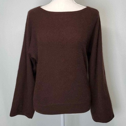 Mainbocher brown cashmere sweater size L