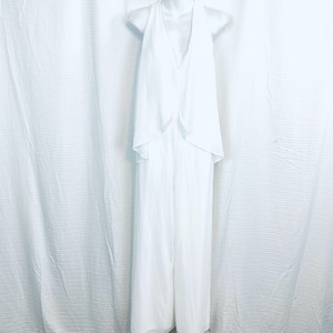 white flowy jumpsuit