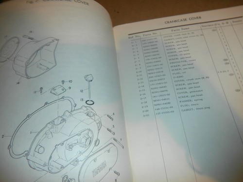 Vintage Yamaha Motorcycle Parts List Manual TD2 - Bild 8 von 9