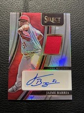 2022 Select Signature Materials Holo Jaime Barria 089/149 LA Angels #SM-JA