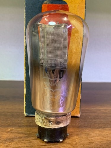 Tube AZ1 Philips, Globe, Big Mesh Plates, NOS NIB - Picture 2 of 6
