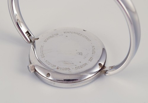 Vivianna Torun Bülow-Hübe per Georg Jensen, orologio da polso in acciaio. Modello 327. - Foto 3 di 4