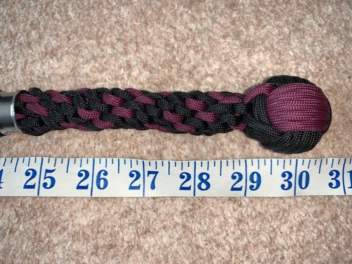 Motorcycle GBW 30" Paracord * Get Back Whip * Mulberry Black * Biker Bobber Crui - Picture 9 of 12