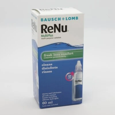 Bausch & Lomb ReNu MultiPlus Solution 60ml Flight Travel Pack Re Nu + Case