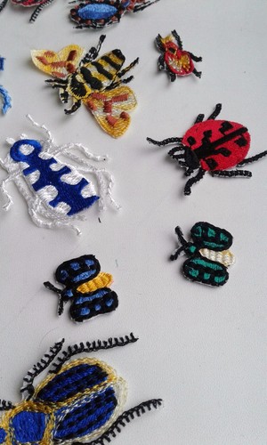 Styled Bugs Insect 12 pcs Set Handmade Embroidered Patch - Picture 12 of 12