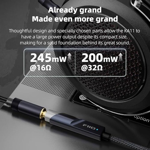 FiiO KA11 USB C/LIGHTNING to 3.5mm Audio Adapter 32bit/384KHz Dongle HiFi DAC - Picture 3 of 13