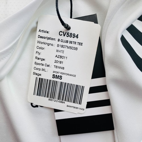 Adidas Climacool Youth Boys White Crew Neck T Shirt Size 11 - 12 Years - Picture 5 of 10