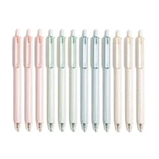 U Brands U-Eco Recycled Gel Click Pens, Set of 12, Pastel 1 Count (Pack of 1)