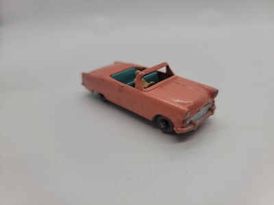 Matchbox Moko Lesney 1957 39A3 Peach Ford Zodiac Convertible Gray