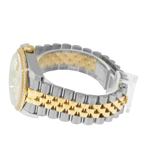 Rolex Datejust 36mm Yellow Gold & Steel Champagne Diamond Dial Diamond 116243 - 第 7/9 張圖片