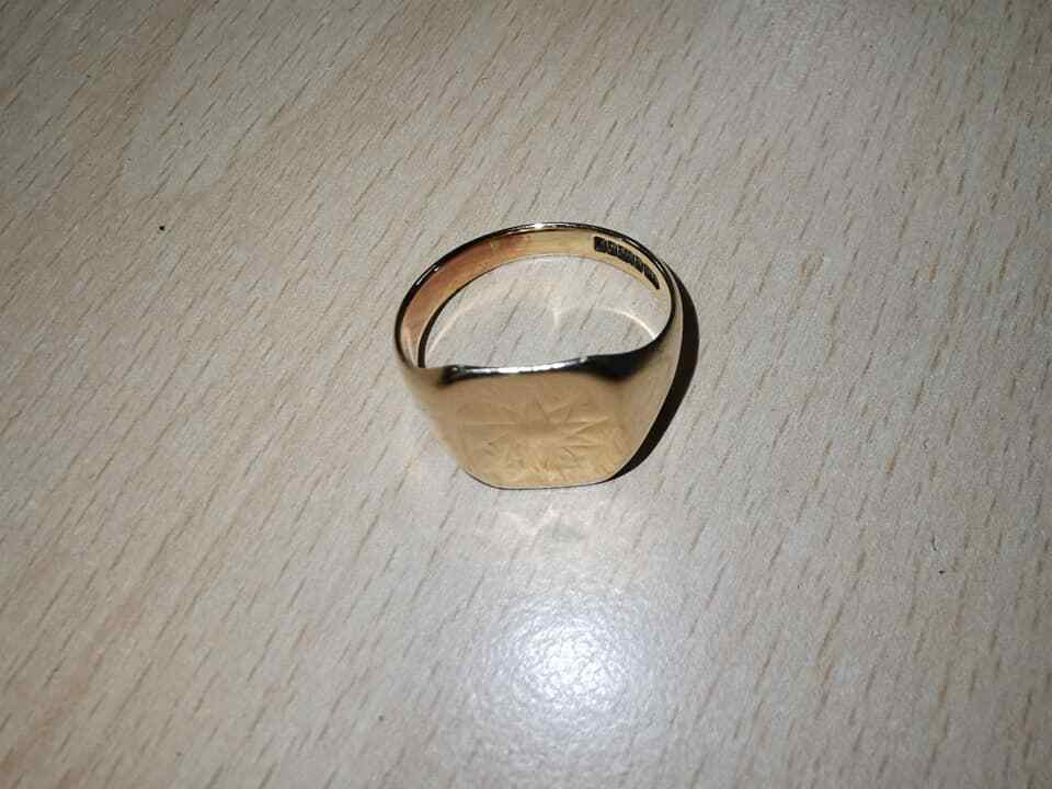 9K oro Giallo Anello Con Sigillo-taglia T - 4.69g - - - Ah 65043 e36872 9K oro Giallo Anello Con Sigillo-taglia T - 4.69g - - - Ah 65043 e36872