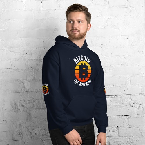 Mejor sudadera con capucha Bitcoin para hombres Mejor sudadera con capucha criptográfica para hombres Bitcoin el nuevo oro - Imagen 7 de 13