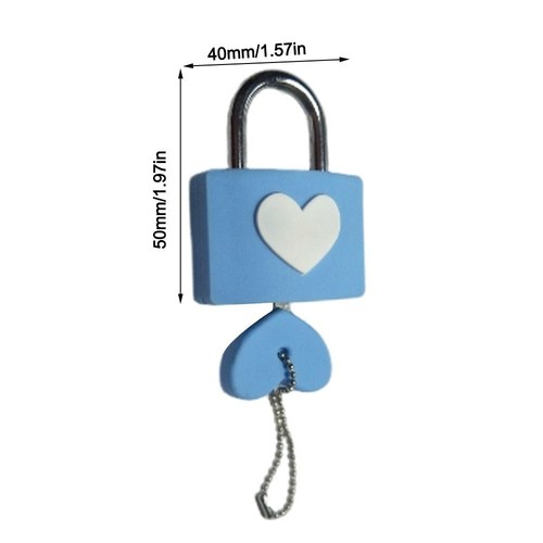 Heart-shape Travel Bag Lock Colorful Luggage Locks Home Decoration - Afbeelding 2 van 17