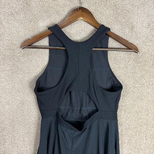 Athleta Winona Support Dress Small Petite PS Black Midi Racerback Pocket Travel - Picture 8 of 13