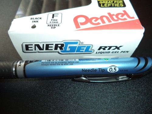 12 FRAUD VERBLASSEN WASSERDICHT EnerGel PRO Pigment Gel Stifte 0,7 mm schwarz TINTE - Bild 9 von 12