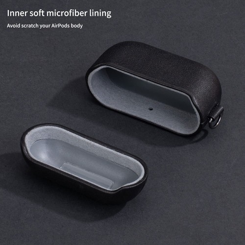 Étui en Cuir avec dragonne Amovible pour Apple AirPods 3ᵉ génération - Fabriq... - Photo 4 sur 7