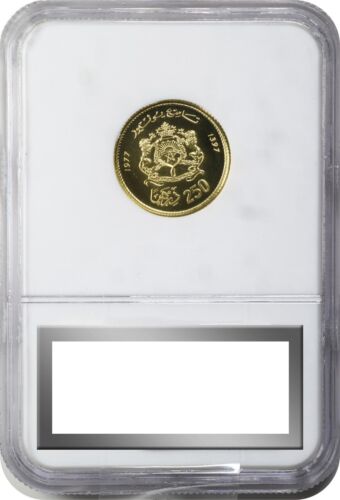 MARRUECOS, ORO 250 DIRHAMS 1977 - NGC MS 68, RARO - Imagen 3 de 3