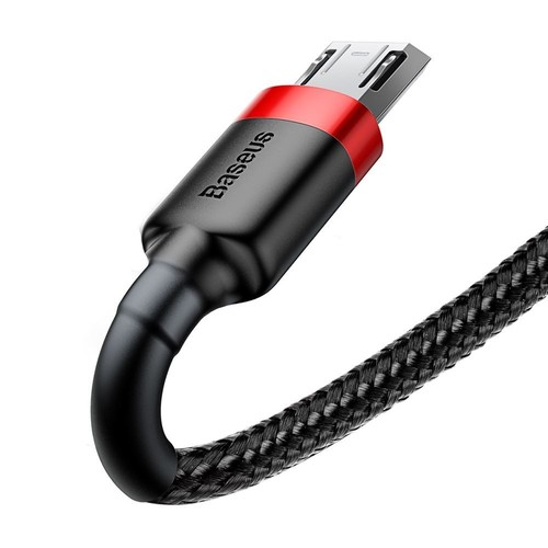 Câble USB Type A Vers Micro USB 1M Rouge Noir BASEUS - Picture 2 of 3
