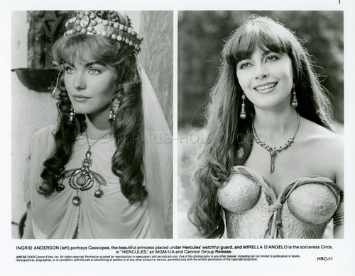 SEXY MIRELLA D'ANGELO INGRID ANDERSON HERCULES 1983 VINTAGE PHOTO ORIGINAL #6