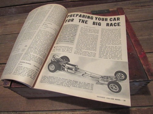 Vintage Car Model Magazine Dec. 1966 Slot Cars Model Kits - Drag Car Preparation - Picture 6 of 7
