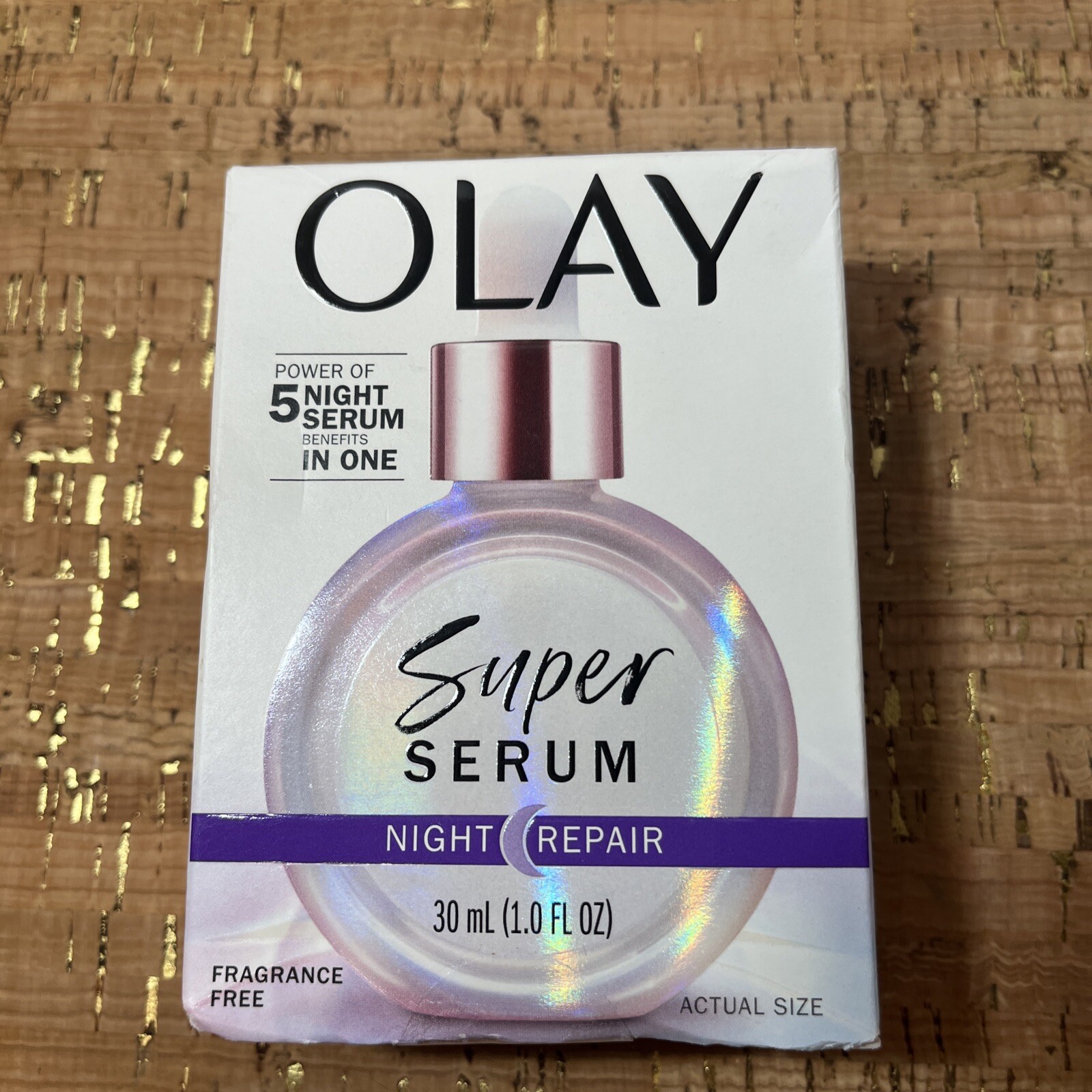 Olay Super Serum Night Repair Fragrance Free Face Serum 1 oz-image