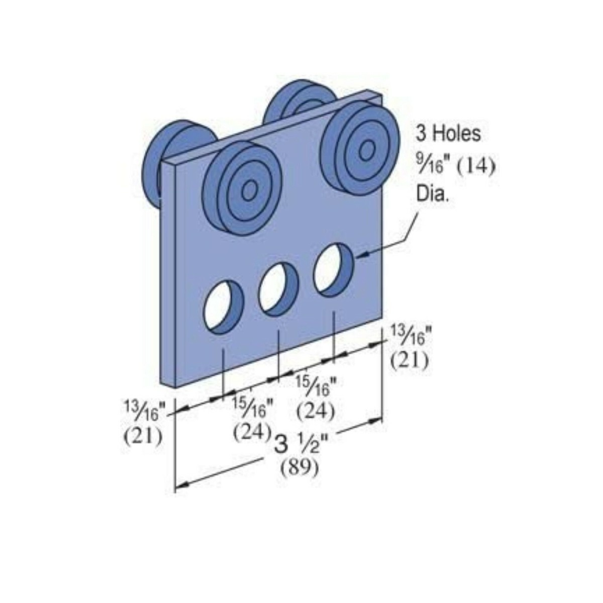 SKTREX Trolley Roller Wheels Limit Trolley Assembly Positioning