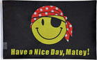 Pirate Happy Face Flag 3X5Ft Have a Nice Day Matey Boat Nautical Gift