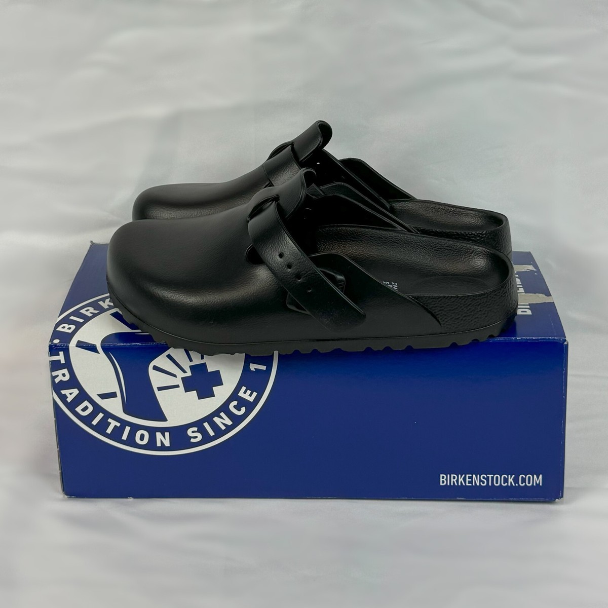 BIRKENSTOCK ESSENTIALS BOSTON EVA BLACK | eBay